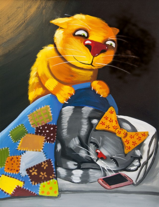 Рисованные киски