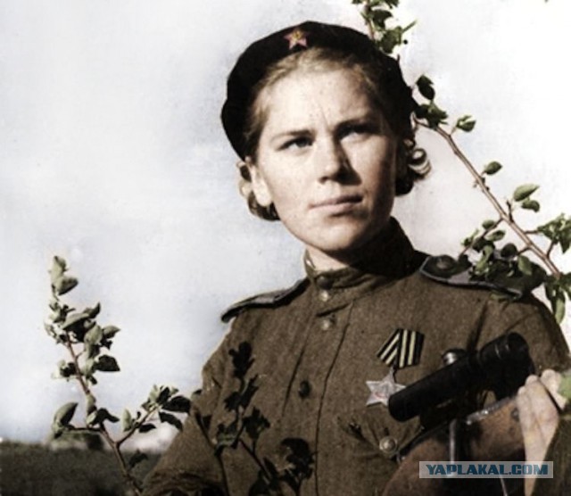 95 лет назад родилась выдающаяся советская девушка-снайпер Роза Егоровна Шанина