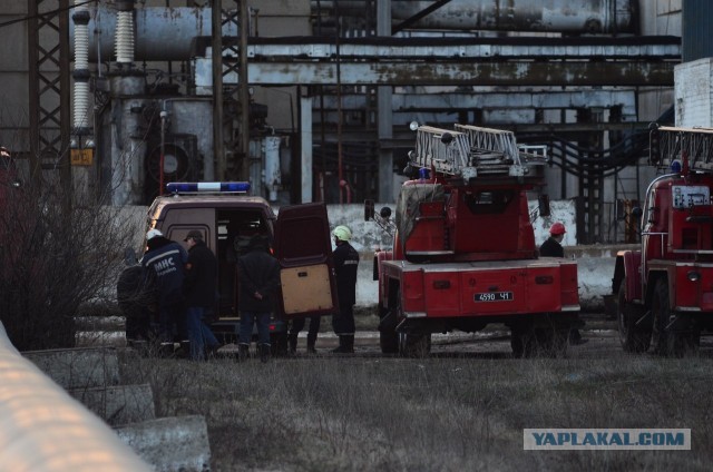 Взрыв и пожар Углегорской ТЭС