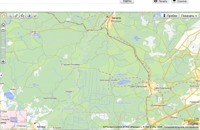 карта осадков киржач