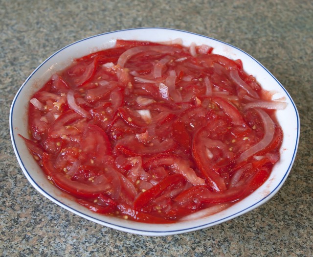 Узбекская кухня. Ачик чучук/шакароб - салат к плову