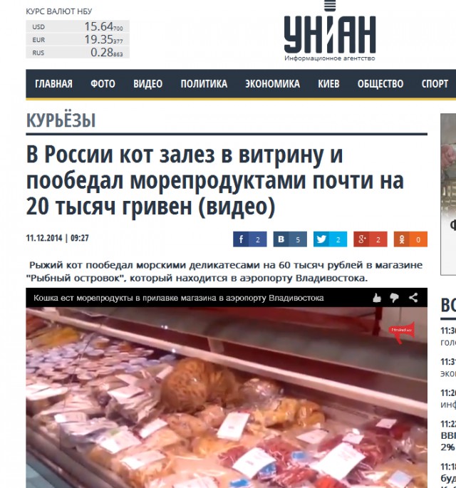 Кот пообедал в аэропорту на 60 тыс. рублей.