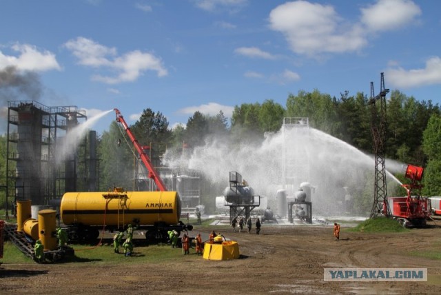 Крупный пожар на заводе «Лукойла» в Нижегородской области