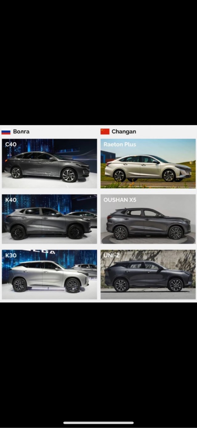 В России впервые представили новые автомобили Volga