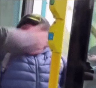Толстый получил по щам