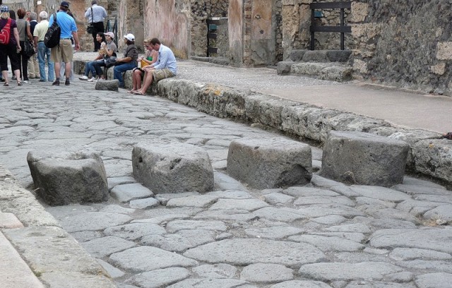 Дороги в древней Помпее