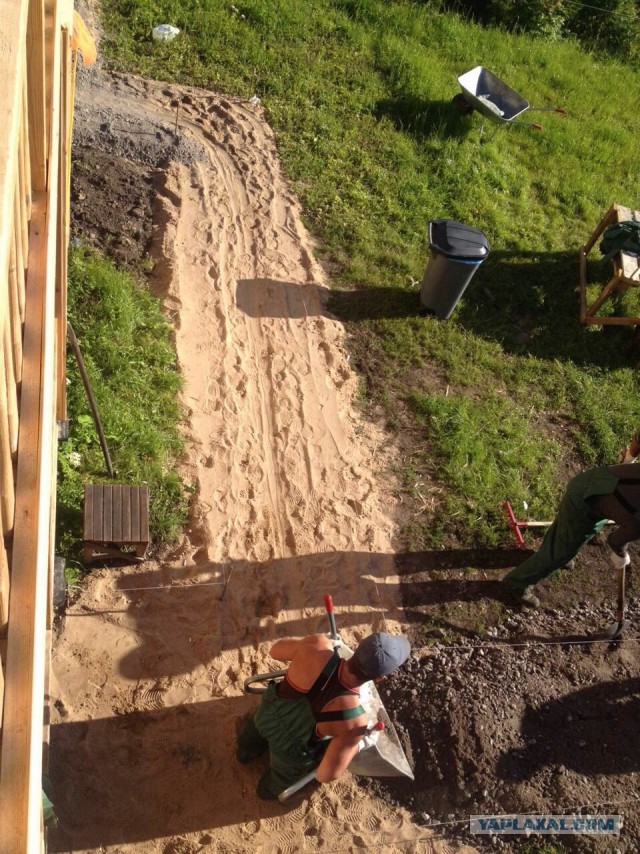 Неожиданное строительство дачи