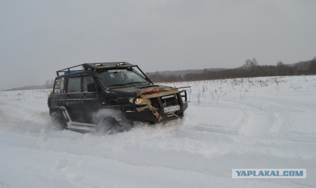 Правильный УАЗ! Мотор 4.2L Toyota 1HZ, мосты Nissan, АКПП и 42" резина! А так же пружинная подвеска задка!