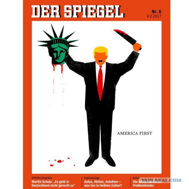 Горит пукан от Трампа