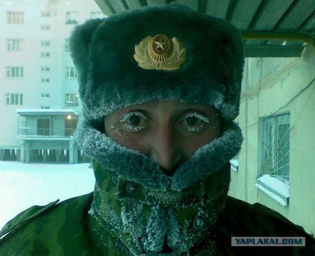 Девушка из Якутии показала, что происходит с ресницами при минуc 47