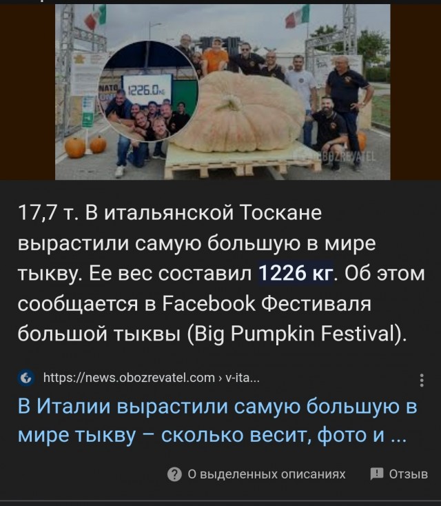 Жительница Якутии вырастила гигантскую тыкву весом более 112 килограмм