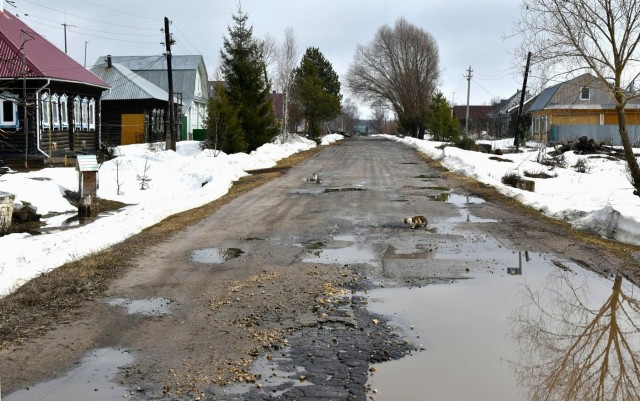 Начало весны в деревне
