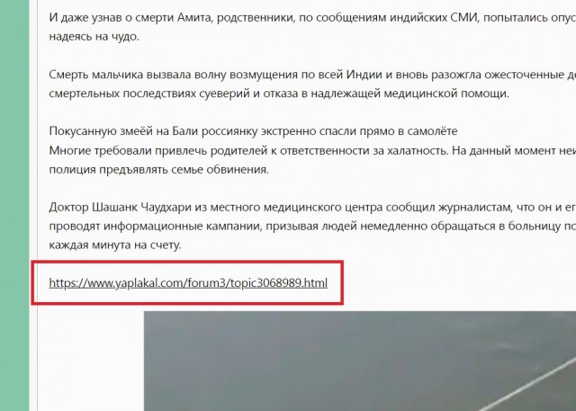 Укушенного змеей ребенка опустили в «священные воды» Ганга Для Исцеления