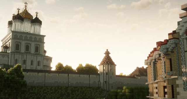 Псков в Minecraft