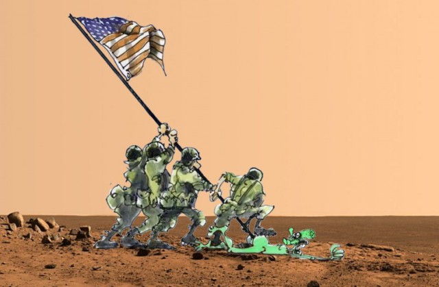 Трамп объявил о скорой установке американского флага на Марсе