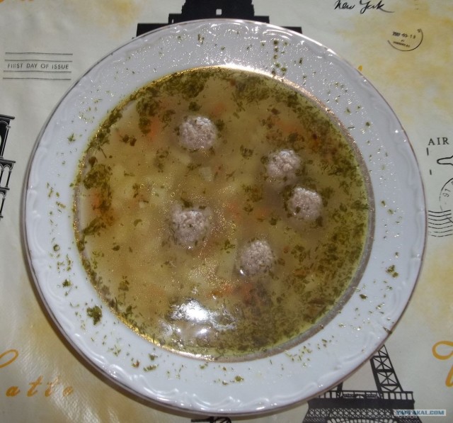 Суп с фрикадельками