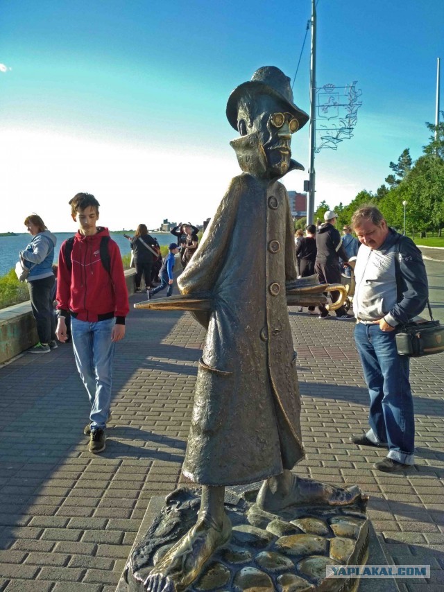 Ледоход на набережной в Томске