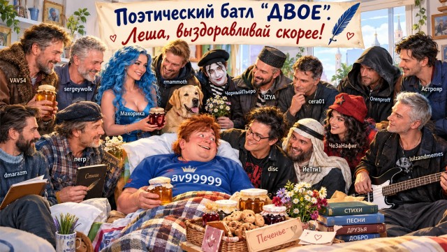 Двое, поэтический батл