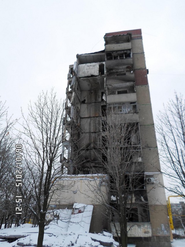Обстрел в Мариуполе. 24.01.2015