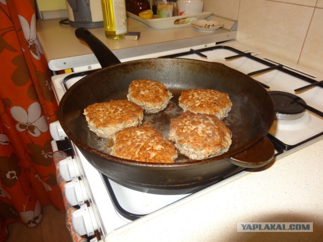 Котлетки мясо-гречневые