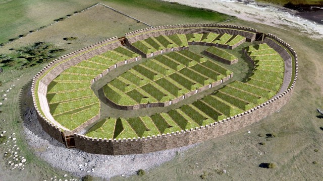 Сандби Борг – крепость, погибшая 15 веков назад, застывшая во времени. Мумии и скелеты. 34