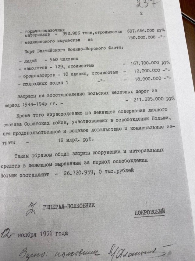 Цена освобождения Польши