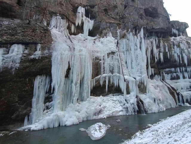 Поездка к леднику Шаурту февраль 2025.
