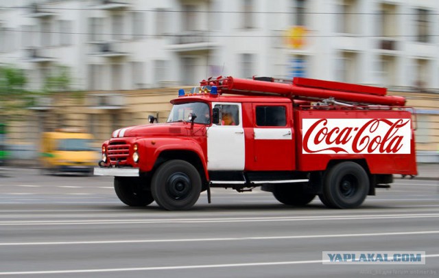 Coca-Cola в качестве огнетушителя