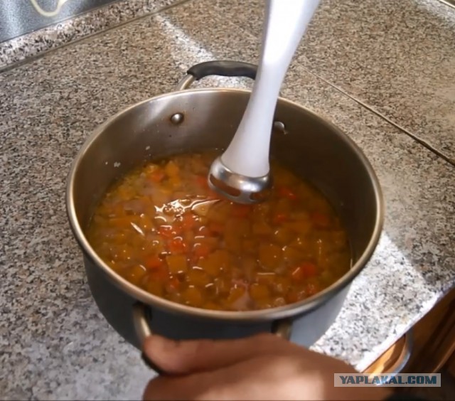 Пряный крем-суп из тыквы