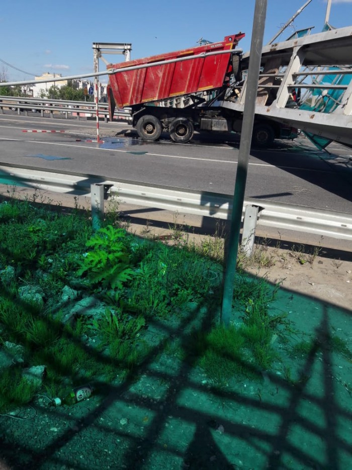 На Ярославке у Пушкино обрушился пешеходный мост