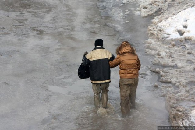 Зимний потоп в Екатеринбурге