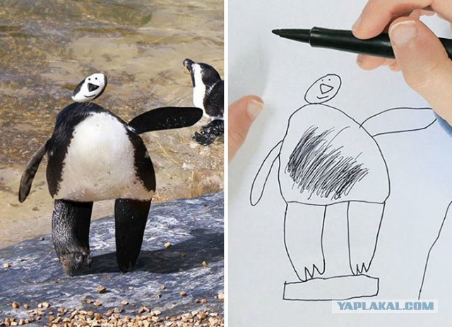 Отец фотошопит рисунки своего 6-летнего сына