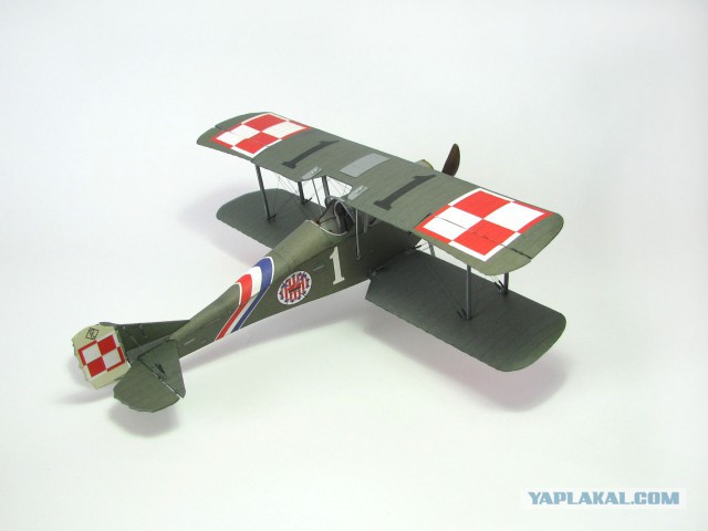 Ansaldo A.1 Balilla. Модель самолета из бумаги