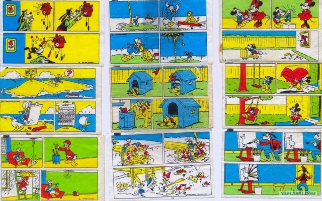 Коллекция вкладышей Donald's 11 фото