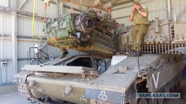 Подрыв израильского танка