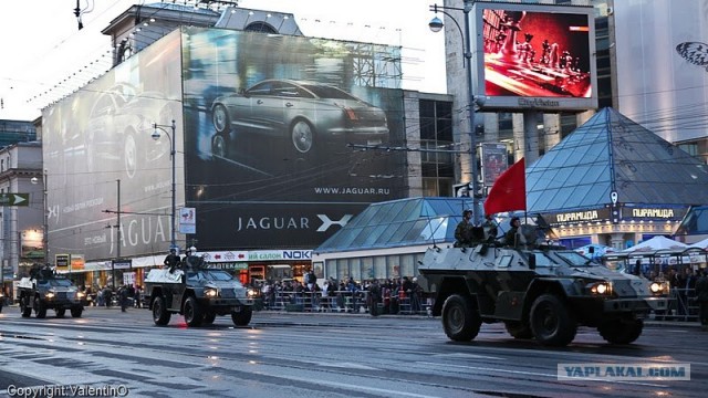 Первый тренировочный парад на Красной Площади