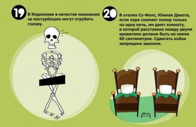 20 странных законов о сексе