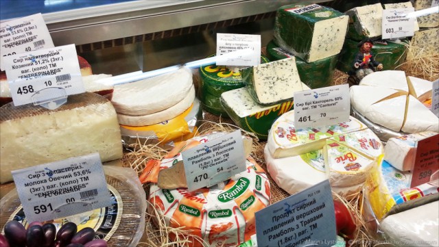 Цены на продукты в киевском супермаркете