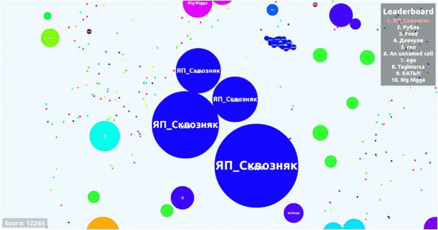 Симулятор жизни: agar.io