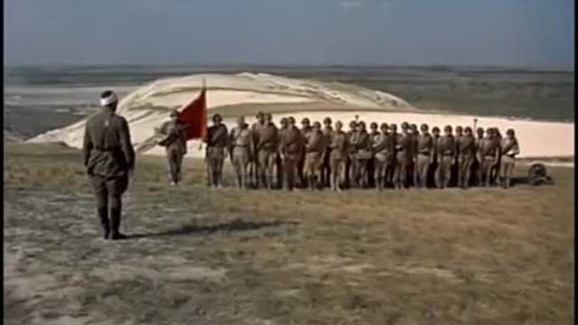 На съемочной площадке фильма "Они сражались за Родину". 1974 год