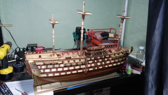 Постройка модели линкора Santisima Trinidad