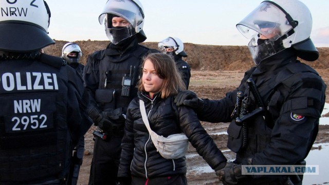 Грету Тунберг задержали в Гааге