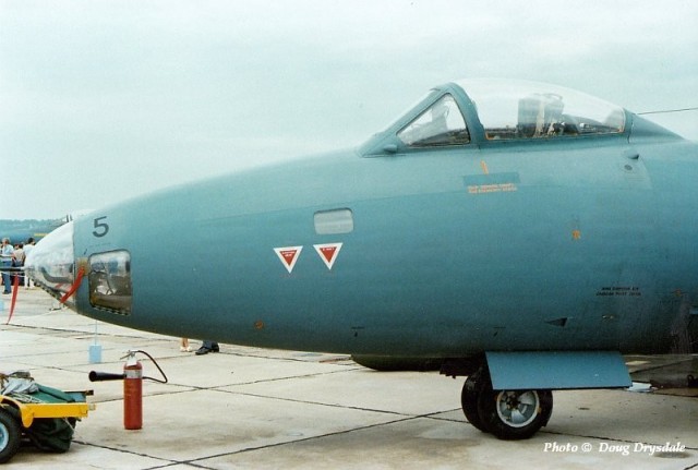 Место штурмана на Canberra PR.9