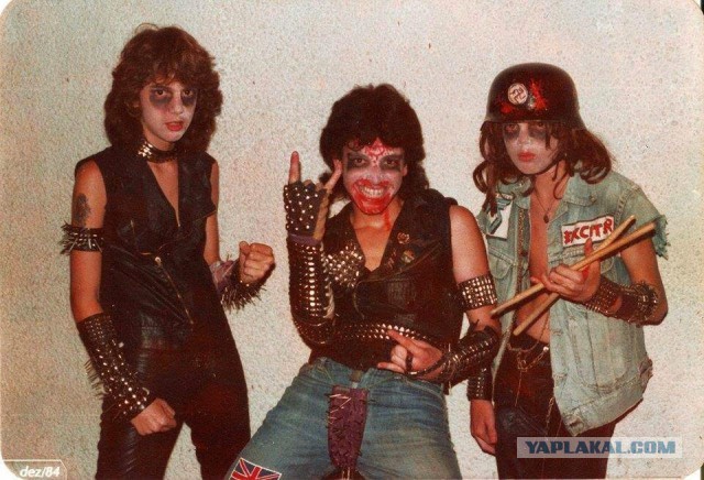 На концерте ВИА Sepultura, Бразилия, 1985 год
