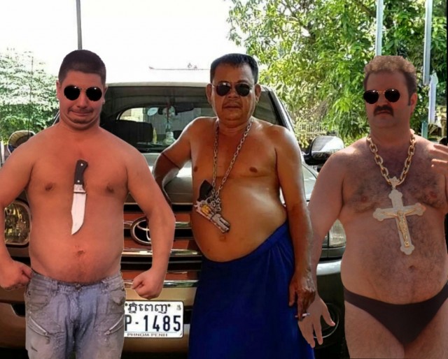 Фотожаба "Грозный пузан"