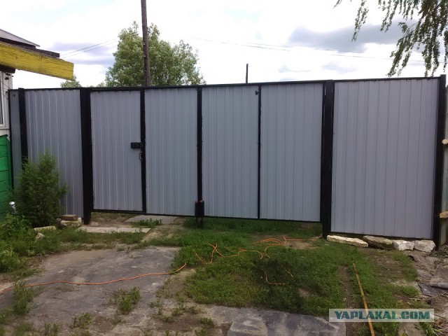 Ворота с элементами  ковки
