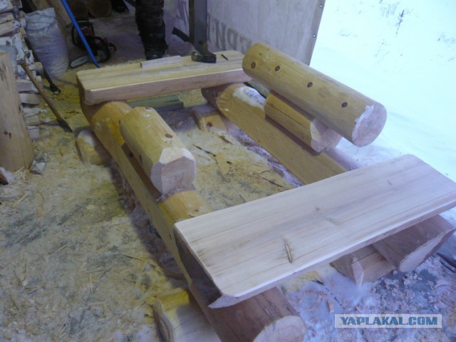 Изготовление садовой мебели из кедра