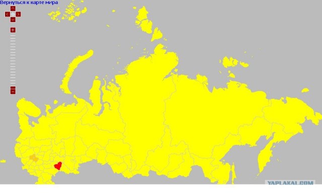 Яндекс: Популярность слова на карте