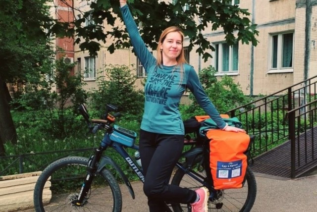 Репетитор из Петербурга решила за 120 дней добраться в Китай на велосипеде