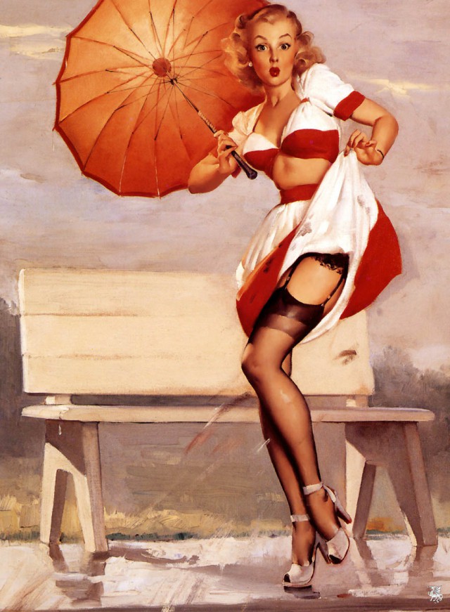PIN-UP искусство Old school